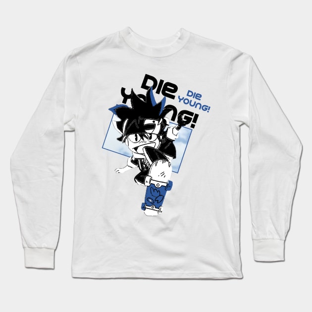 SK8 The Infinity ''DIE YOUNG'' V2 Long Sleeve T-Shirt by riventis66